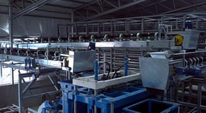 Feeding block making machine by belt conveyor